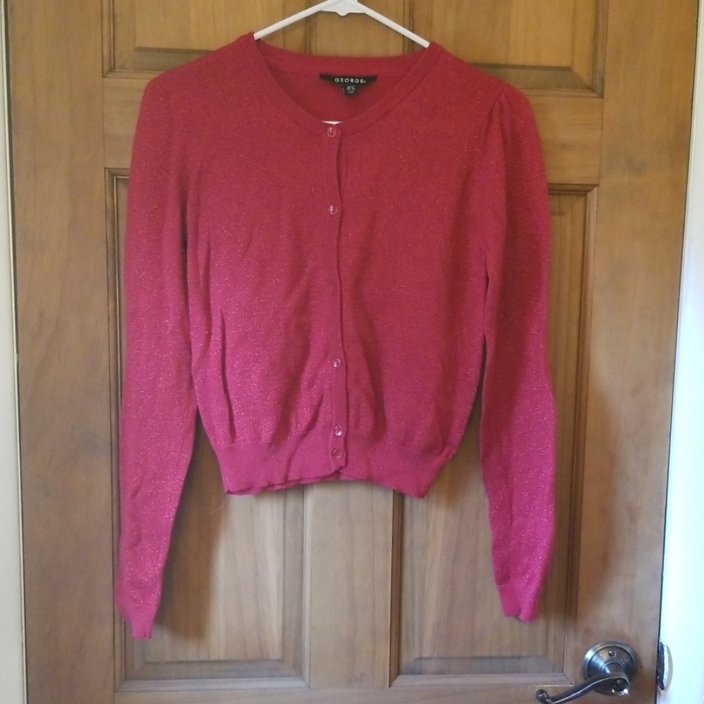 George girls size 14/16 red Holiday sweater